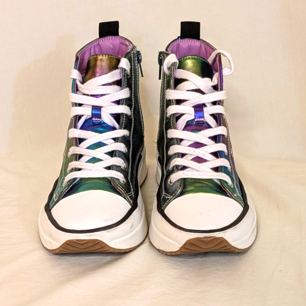 Steve Madden Winston Metallic Shoe, big girl's size 3